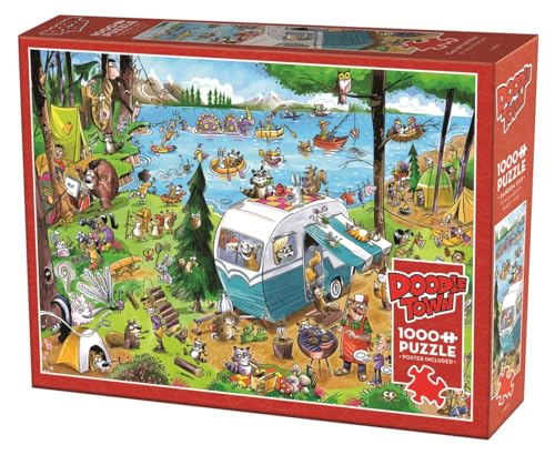 Cobble Hill 3844512 Verrückter Campingplatz, 1000 Teile Puzzle inkl. Puzzleposter für Erwachsene und Kinder ab 12 Jahren, Wimmelbild, Cartoon Cobble Hill 3844512 Verrückter Campingplatz, 1000 Teile Puzzle inkl. Puzzleposter für Erwachsene und Kinder ab 12 Jahren, Wimmelbild, Cartoon von Cobble Hill