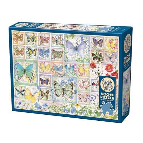 Cobble Hill 3845025 Schmetterling Collage, 500 Teile Puzzle inkl. Puzzleposter für Erwachsene und Kinder ab 12 Jahren, Puzzlecollage, Blumen Cobble Hill 3845025 Schmetterling Collage, 500 Teile Puzzle inkl. Puzzleposter für Erwachsene und Kinder ab 12 Jahren, Puzzlecollage, Blumen von Cobble Hill