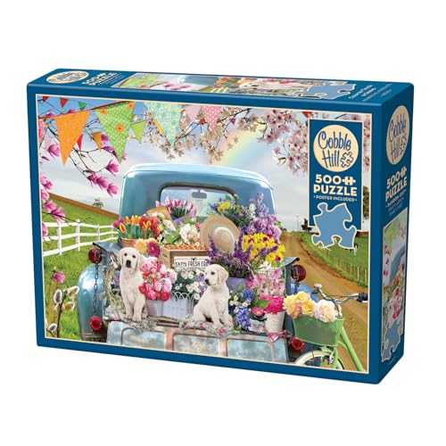 Cobble Hill 3845060 Truck im Frühling, 500 Teile Puzzle inkl. Puzzleposter für Erwachsene und Kinder ab 12 Jahren, Hunde, Blumen, Farm Cobble Hill 3845060 Truck im Frühling, 500 Teile Puzzle inkl. Puzzleposter für Erwachsene und Kinder ab 12 Jahren, Hunde, Blumen, Farm von Cobble Hill