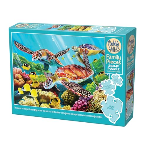 Cobble Hill 3847020 Molokini Strömung, Familienpuzzle, 350 Teile Puzzle mit unterschiedlich großen Puzzleteilen inkl. Poster, Generationenpuzzle ab 9 Jahren, Schildkröten, Unterwasser Cobble Hill 3847020 Molokini Strömung, Familienpuzzle, 350 Teile Puzzle mit unterschiedlich großen Puzzleteilen inkl. Poster, Generationenpuzzle ab 9 Jahren, Schildkröten, Unterwasser von Cobble Hill