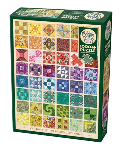 Cobblehill Puzzles, 1000 Stück, Common Quilt Blocks von Cobble Hill