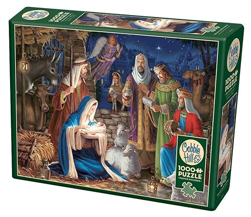 Cobble Hill Puzzle 1000 Teile Puzzle - Wunder in Bethlehem - Beispielposter inklusive, Deluxe von Cobble Hill