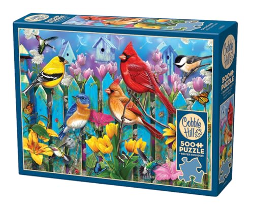 Cobble Hill 500 Teile Puzzle - On The Fence - Musterposter enthalten von Cobble Hill