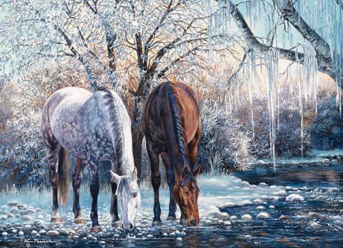Cobble Hill 500 Teile Puzzle – Winter's Beauty – Beispielposter enthalten von Cobble Hill