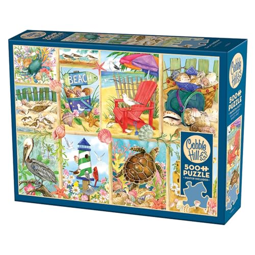 Cobble Hill 500-teiliges Puzzle, Tag am Strand, inklusive Probe-Poster Cobble Hill 500-teiliges Puzzle, Tag am Strand, inklusive Probe-Poster von Cobble Hill