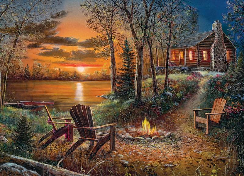 Cobble Hill Am Lagerfeuer 500 Teile Puzzle Cobble-Hill-45066 von Cobble Hill