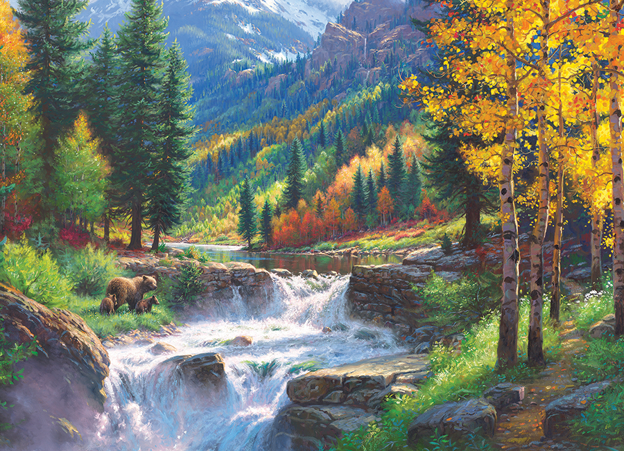 Cobble Hill Bärenfälle 500 Teile Puzzle Cobble-Hill-45112 von Cobble Hill