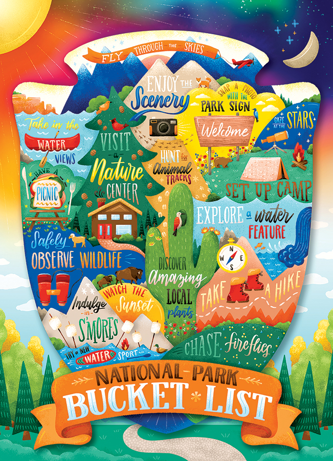 Cobble Hill Bucket List für Nationalparks 500 Teile Puzzle Cobble-Hill-45105 Cobble Hill Bucket List für Nationalparks 500 Teile Puzzle Cobble-Hill-45105 von Cobble Hill