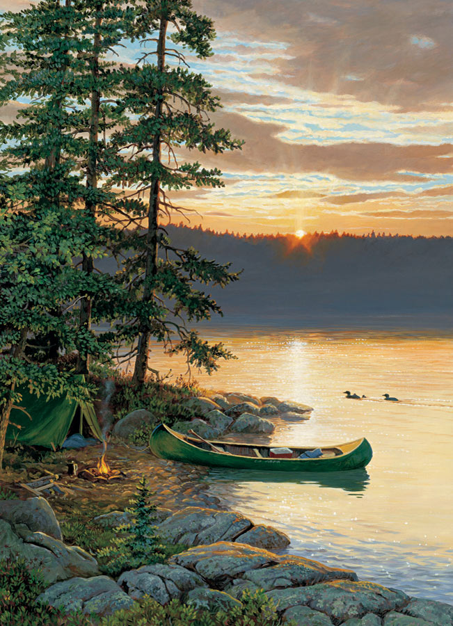 Cobble Hill Canoe Lake 1000 Teile Puzzle Cobble-Hill-45053 von Cobble Hill