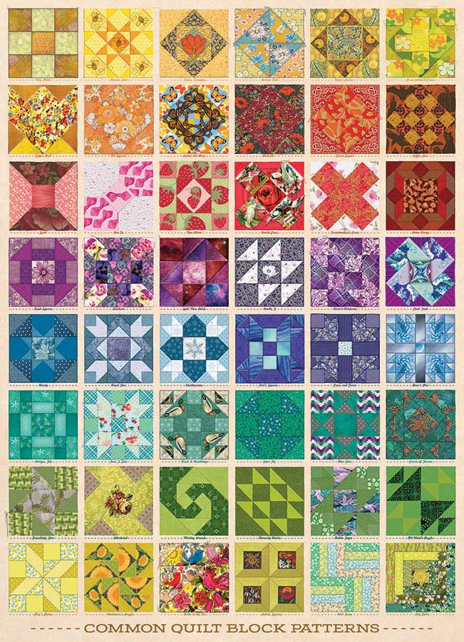 Cobble Hill Common Quilt Blocks 1000 Teile Puzzle Cobble-Hill-40048 von Cobble Hill