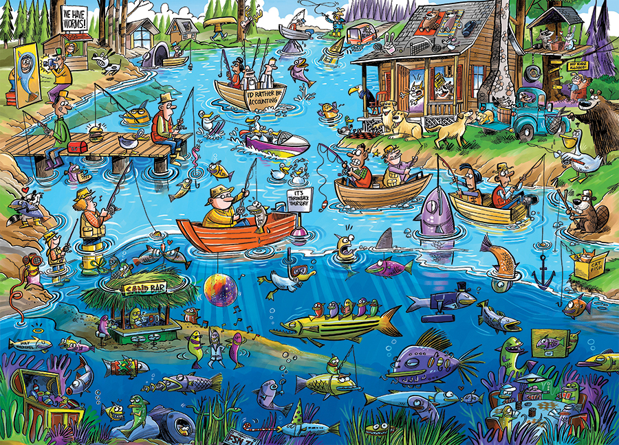 Cobble Hill DoodleTown: Gone Fishing 1000 Teile Puzzle Cobble-Hill-44503 Cobble Hill DoodleTown: Gone Fishing 1000 Teile Puzzle Cobble-Hill-44503 von Cobble Hill