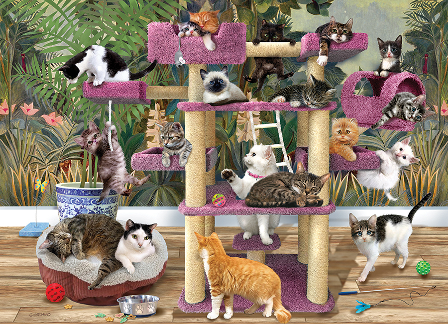 Cobble Hill Dschungel Katzen 500 Teile Puzzle Cobble-Hill-45095 Cobble Hill Dschungel Katzen 500 Teile Puzzle Cobble-Hill-45095 von Cobble Hill
