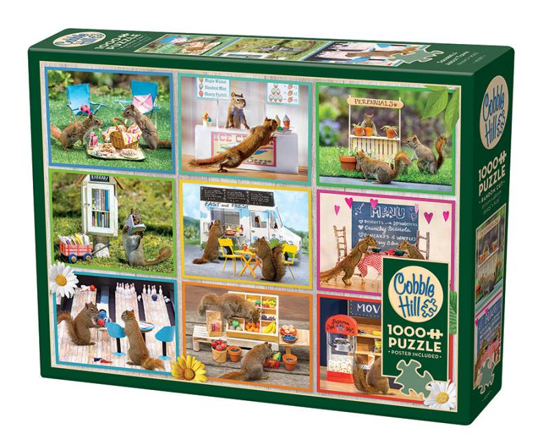 Cobble Hill Eichhörnchen auf Achse 1000 Teile Puzzle Cobble-Hill-40297 von Cobble Hill