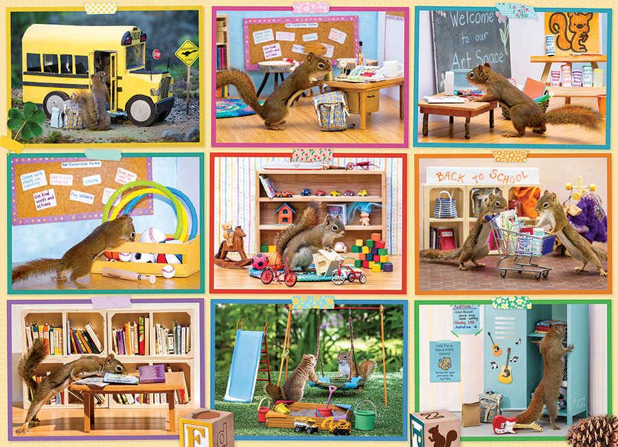 Cobble Hill Eichhörnchen in der Schule - Random Cut 1000 Teile Puzzle Cobble-Hill-40326 Cobble Hill Eichhörnchen in der Schule - Random Cut 1000 Teile Puzzle Cobble-Hill-40326 von Cobble Hill