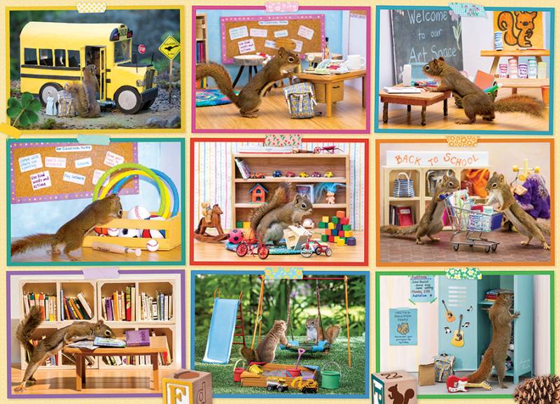 Cobble Hill Eichhörnchen in der Schule - Random Cut 1000 Teile Puzzle Cobble-Hill-40326 Cobble Hill Eichhörnchen in der Schule - Random Cut 1000 Teile Puzzle Cobble-Hill-40326 von Cobble Hill