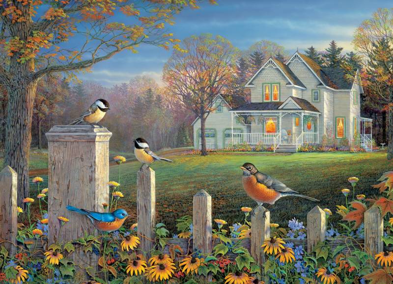 Cobble Hill Evening Birds 1000 Teile Puzzle Cobble-Hill-40080 von Cobble Hill