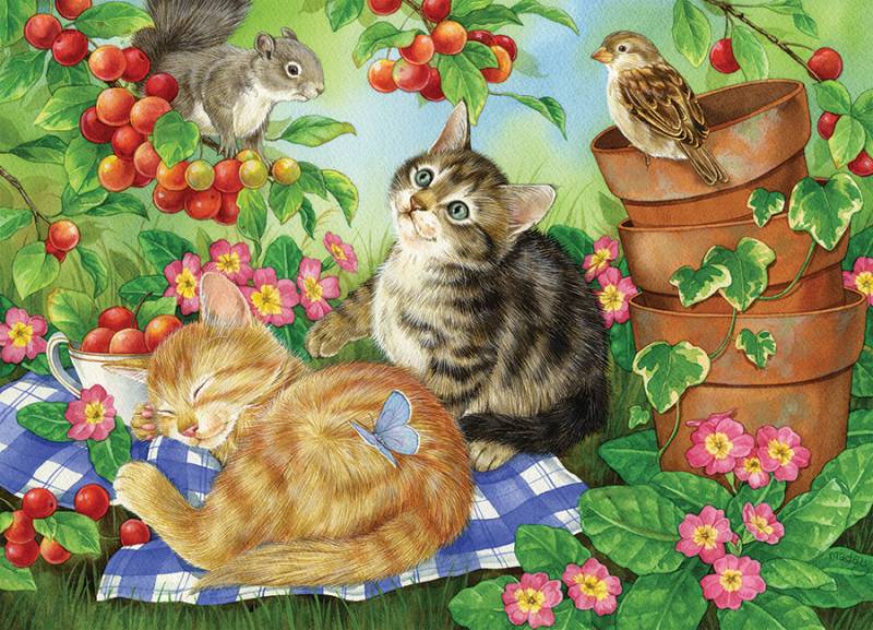 Cobble Hill Family - Unterm Kirschbaum 350 Teile Puzzle Cobble-Hill-47039 von Cobble Hill