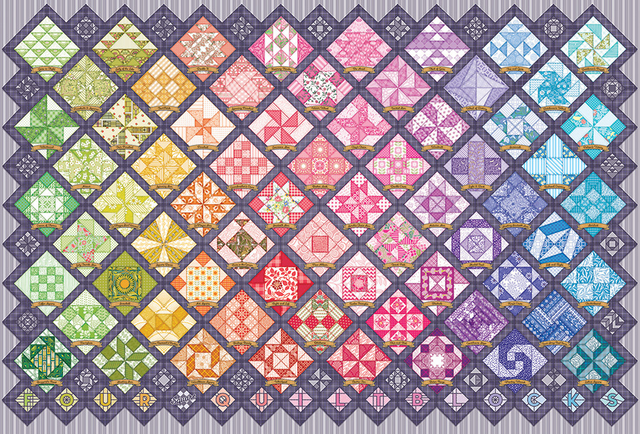Cobble Hill Four Square Quilt Blocks 2000 Teile Puzzle Cobble-Hill-49010 Cobble Hill Four Square Quilt Blocks 2000 Teile Puzzle Cobble-Hill-49010 von Cobble Hill