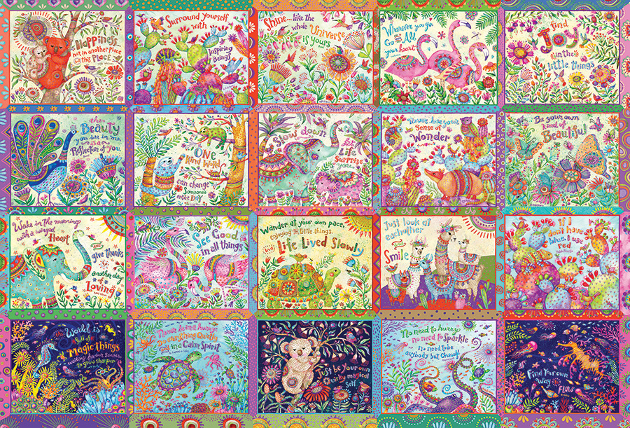 Cobble Hill Fröhliche Gedanken 2000 Teile Puzzle Cobble-Hill-49023 von Cobble Hill