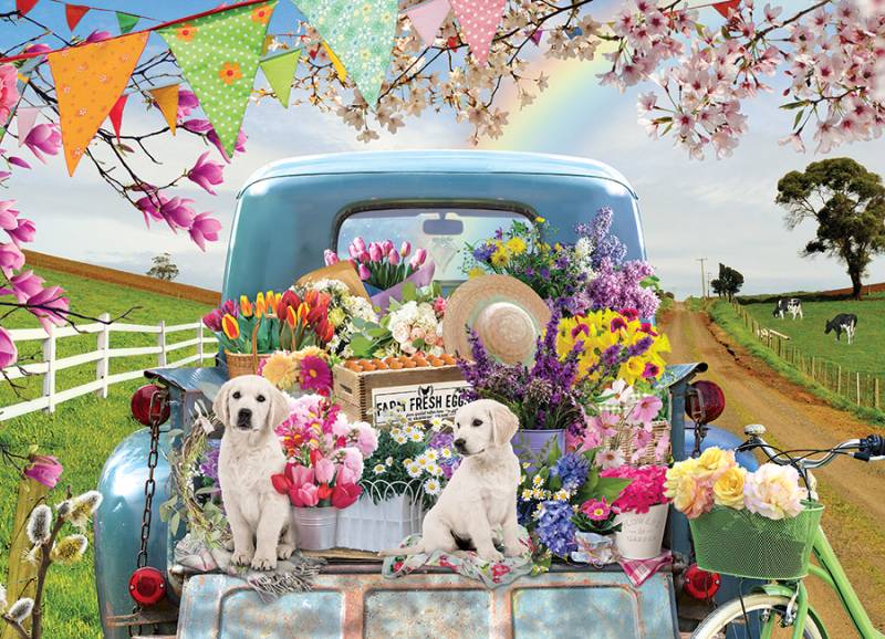 Cobble Hill Frühlingstruck 500 Teile Puzzle Cobble-Hill-45060 von Cobble Hill