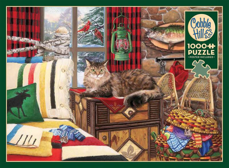 Cobble Hill Hüttenkatze 1000 Teile Puzzle Cobble-Hill-40253 von Cobble Hill
