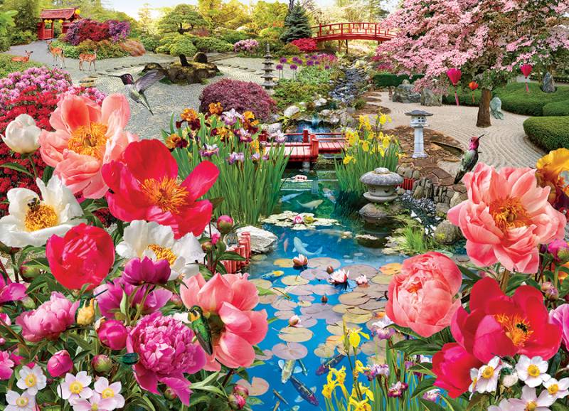 Cobble Hill Japanischer Garten 1000 Teile Puzzle Cobble-Hill-40317 von Cobble Hill