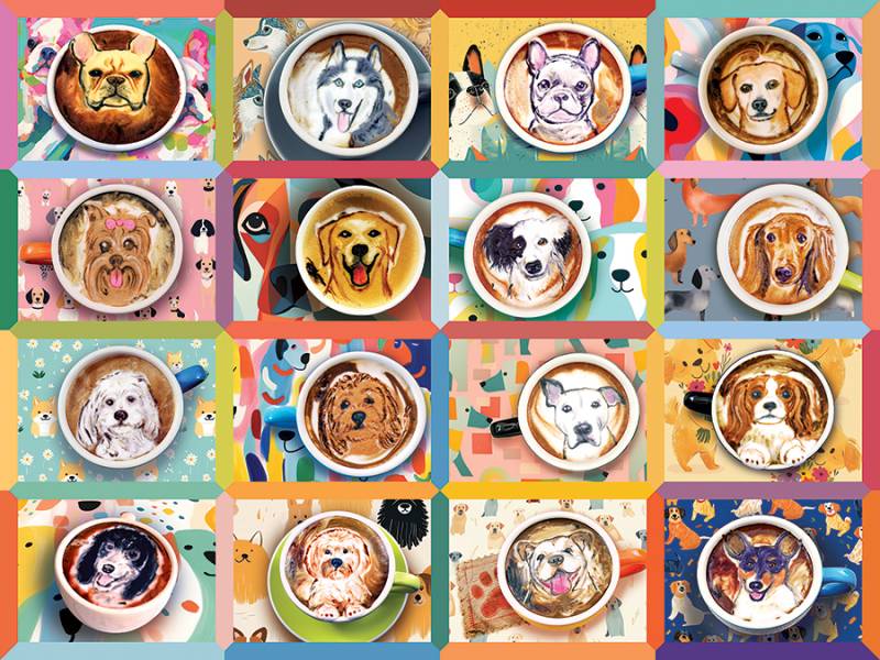 Cobble Hill Latte Welpen 275 Teile Puzzle Cobble-Hill-48032 von Cobble Hill