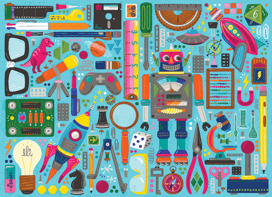 Cobble Hill Nerdy Junk Drawer - Family Pieces 350 Teile Puzzle Cobble-Hill-47048 Cobble Hill Nerdy Junk Drawer - Family Pieces 350 Teile Puzzle Cobble-Hill-47048 von Cobble Hill