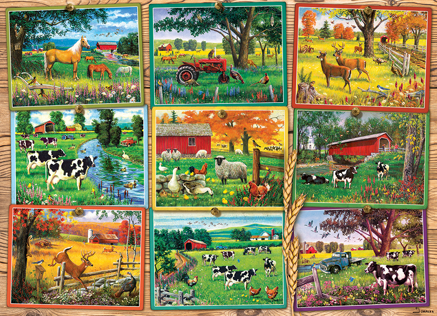 Cobble Hill Postcards from the Farm 1000 Teile Puzzle Cobble-Hill-40014 Cobble Hill Postcards from the Farm 1000 Teile Puzzle Cobble-Hill-40014 von Cobble Hill