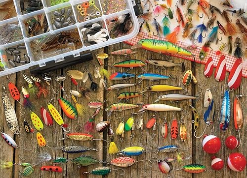 Cobble Hill Puzzle mit 1000 Teilen – Angelköder – inklusive Probeposter Cobble Hill Puzzle mit 1000 Teilen – Angelköder – inklusive Probeposter von Cobble Hill
