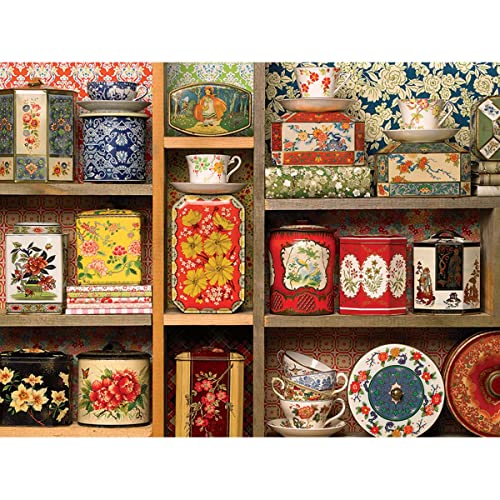 Cobble Hill Puzzles Tea Caddies 275-teiliges Nostalgie-Puzzle Cobble Hill Puzzles Tea Caddies 275-teiliges Nostalgie-Puzzle von Cobble Hill