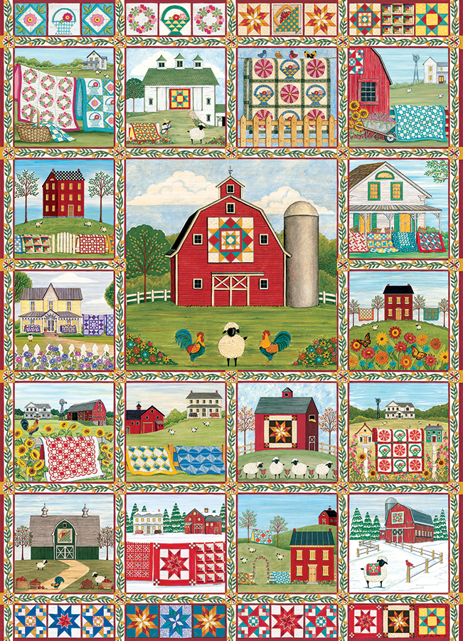 Cobble Hill Quilt Land - Random Cut 1000 Teile Puzzle Cobble-Hill-40262 Cobble Hill Quilt Land - Random Cut 1000 Teile Puzzle Cobble-Hill-40262 von Cobble Hill
