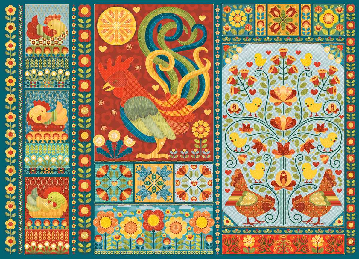 Cobble Hill Scandi Chicken Quilt 1000 Teile Puzzle Cobble-Hill-40051 Cobble Hill Scandi Chicken Quilt 1000 Teile Puzzle Cobble-Hill-40051 von Cobble Hill
