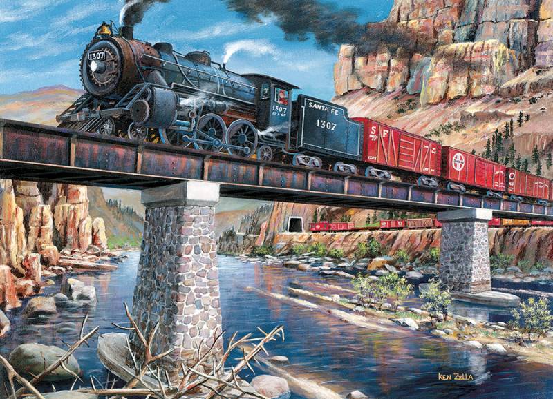 Cobble Hill Stein, Stahl und Dampf 1000 Teile Puzzle Cobble-Hill-40240 von Cobble Hill