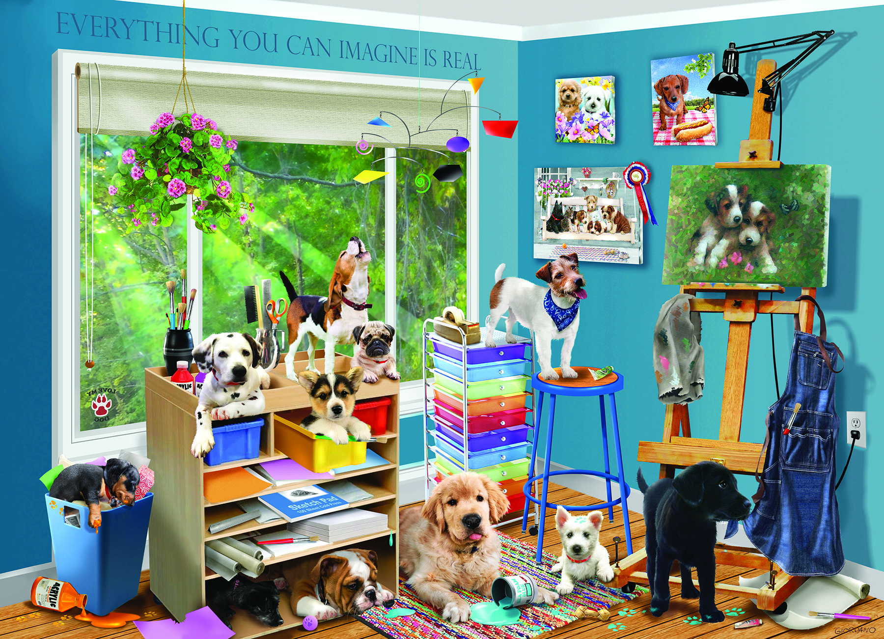 Cobble Hill Studio Pups 1000 Teile Puzzle Cobble-Hill-40251 Cobble Hill Studio Pups 1000 Teile Puzzle Cobble-Hill-40251 von Cobble Hill