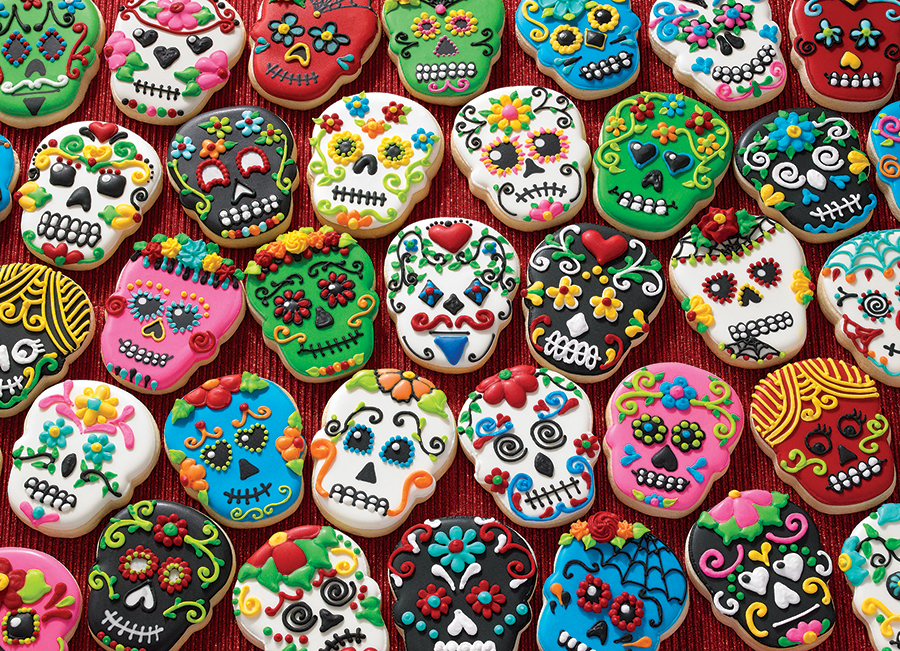 Cobble Hill Sugar Skull Kekse - Random Cut 1000 Teile Puzzle Cobble-Hill-40122 von Cobble Hill