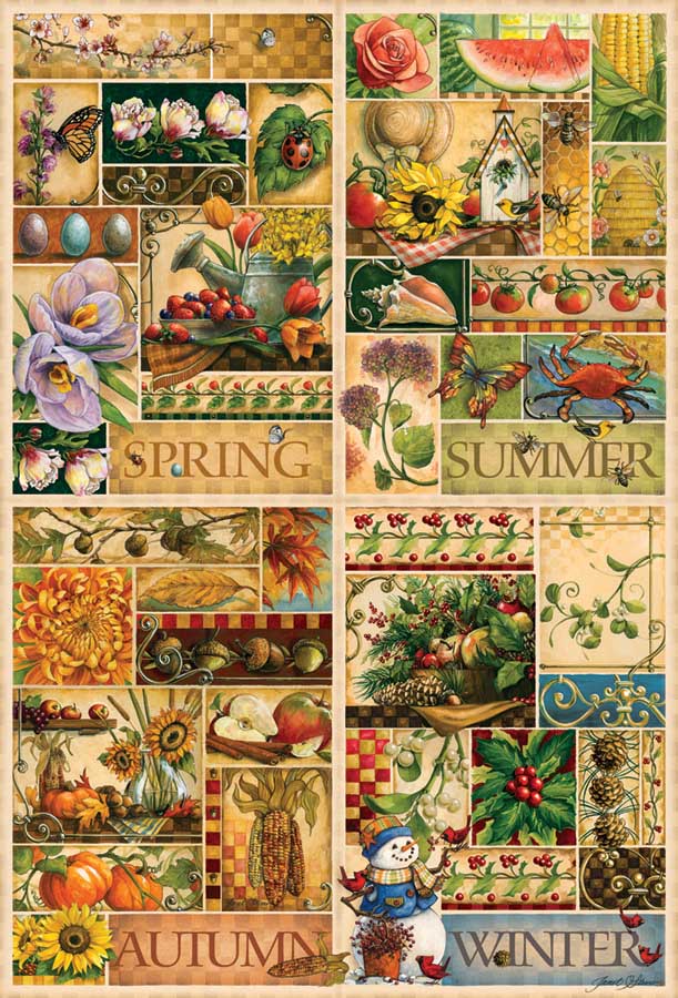 Cobble Hill The Four Seasons 2000 Teile Puzzle Cobble-Hill-49012 von Cobble Hill