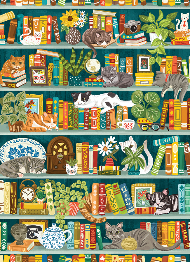 Cobble Hill The Purrfect Bookshelf 1000 Teile Puzzle Cobble-Hill-40023 Cobble Hill The Purrfect Bookshelf 1000 Teile Puzzle Cobble-Hill-40023 von Cobble Hill