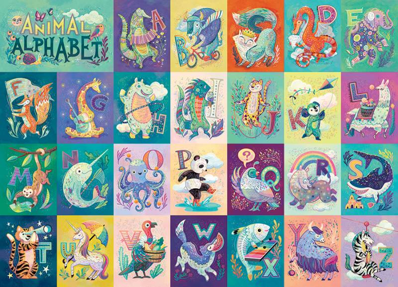 Cobble Hill Tierisches Alphabet - Family Pieces 350 Teile Puzzle Cobble-Hill-47042 von Cobble Hill
