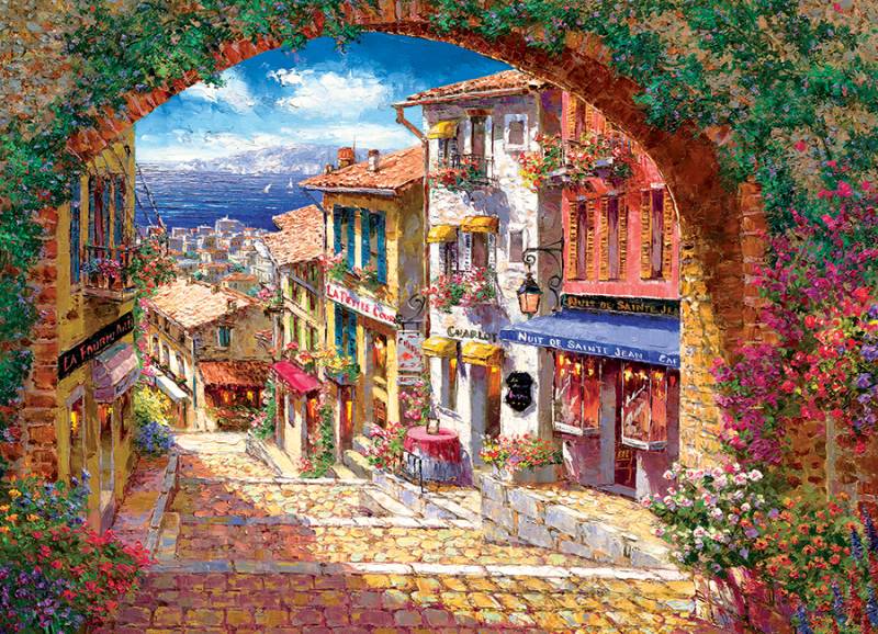 Cobble Hill Torbogen in Cagnes 500 Teile Puzzle Cobble-Hill-45084 von Cobble Hill