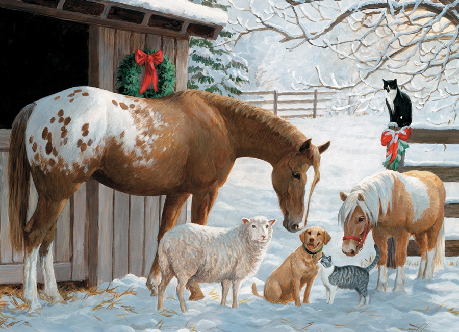 Cobble Hill XXL Teile - Familly - Winter Barnyard 350 Teile Puzzle Cobble-Hill-47027 Cobble Hill XXL Teile - Familly - Winter Barnyard 350 Teile Puzzle Cobble-Hill-47027 von Cobble Hill