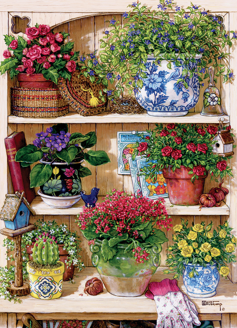 Cobble Hill XXL Teile - Flower Cupboard 500 Teile Puzzle Cobble-Hill-45034 Cobble Hill XXL Teile - Flower Cupboard 500 Teile Puzzle Cobble-Hill-45034 von Cobble Hill