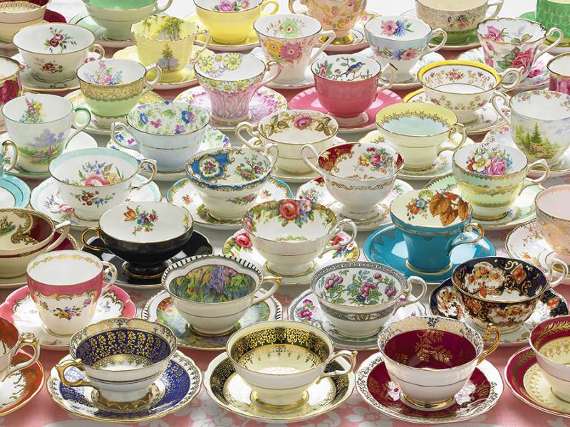 Cobble Hill XXL Teile - More Teacups 275 Teile Puzzle Cobble-Hill-48010 von Cobble Hill