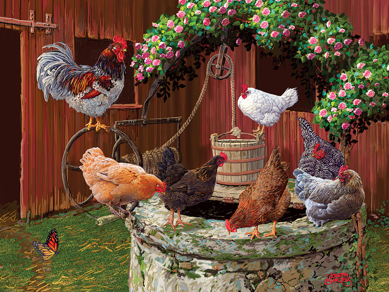 Cobble Hill XXL Teile - The Chickens are Well 275 Teile Puzzle Cobble-Hill-48018 Cobble Hill XXL Teile - The Chickens are Well 275 Teile Puzzle Cobble-Hill-48018 von Cobble Hill