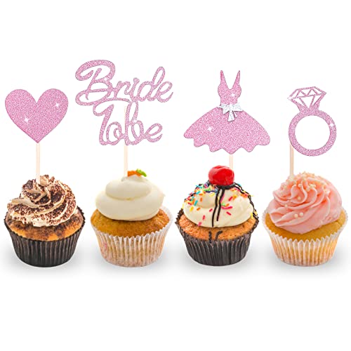 Cobee Rose Gold Glitzer Hochzeit Cupcake Toppers 24 Stück Set Herz Kleid Ring für Brautdusche Junggesellinnenabschied Jubiläum Party Kuchen Dekorationen Cobee Rose Gold Glitzer Hochzeit Cupcake Toppers 24 Stück Set Herz Kleid Ring für Brautdusche Junggesellinnenabschied Jubiläum Party Kuchen Dekorationen von Cobee