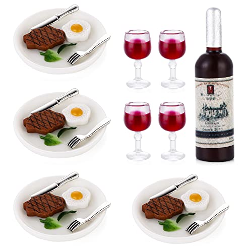 cobee Puppenhaus Mini Food Drinks Set, 33 STÜCKE Miniatur Essen Trinken Modell für Pretend Play Puppenhaus Dekor Set Puppenhaus Küche Spiel Party Spielzeug DIY Dekoration Zubehör cobee Puppenhaus Mini Food Drinks Set, 33 STÜCKE Miniatur Essen Trinken Modell für Pretend Play Puppenhaus Dekor Set Puppenhaus Küche Spiel Party Spielzeug DIY Dekoration Zubehör von Cobee