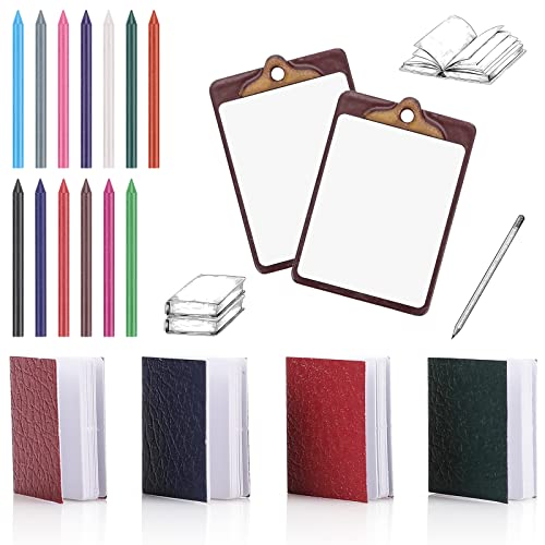 cobee Puppenhaus Miniaturbuch Klemmbrett Buntstift Set, 4 teiliges Mini Buch mit 2 teiligem Miniatur Klemmbrett und 13 teiligem Wachsmalstift 1:12 Puppenhaus Dekoration Puppenhaus Schulzubehör cobee Puppenhaus Miniaturbuch Klemmbrett Buntstift Set, 4 teiliges Mini Buch mit 2 teiligem Miniatur Klemmbrett und 13 teiligem Wachsmalstift 1:12 Puppenhaus Dekoration Puppenhaus Schulzubehör von Cobee