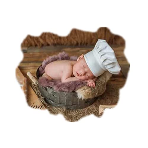 coberllus Neugeborene Monatliche Baby Foto Props Chef Hat Kopfschmuck für Jungen Mädchen Fotografie Shoot coberllus Neugeborene Monatliche Baby Foto Props Chef Hat Kopfschmuck für Jungen Mädchen Fotografie Shoot von Coberllus