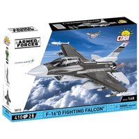 COBI 5815 - Armed Forces, F-16 D Fighting Falcon, Kampfflugzeug, Bausatz, 2 Minifiguren von Cobi