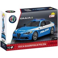COBI 24606 - Alfa Romeo Giulia Quadrifoglio Polizia, Sportlimousine, Bausatz 1:35, 93 Klemmbausteine von Cobi